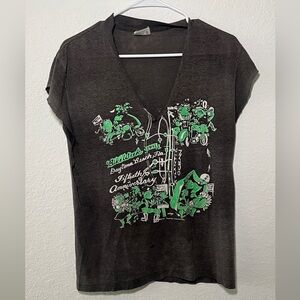 Vintage Rocker-style Graphic T-shirt